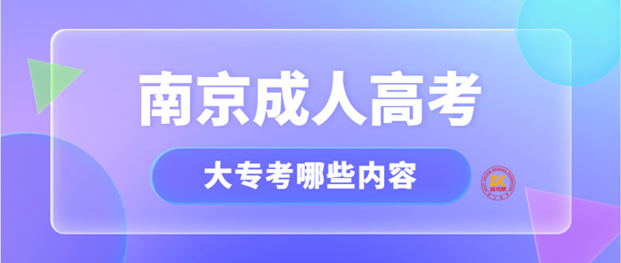 2022年南京成人高考大专考哪些内容？